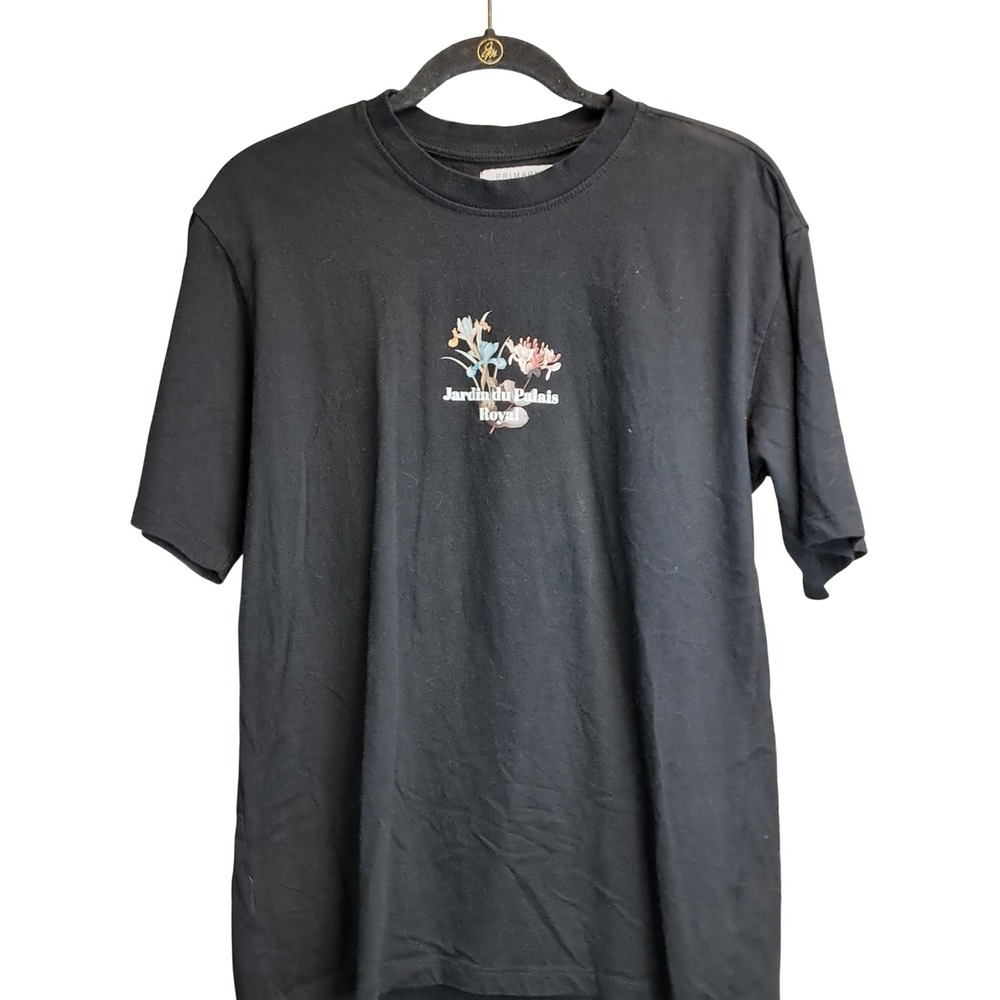 Primark Womens Small Relaxed Fit Crew Neck Short Sleeve Black T-Shirt Basic Tee